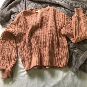 H&M | Chunky Sweater | Coral Pink